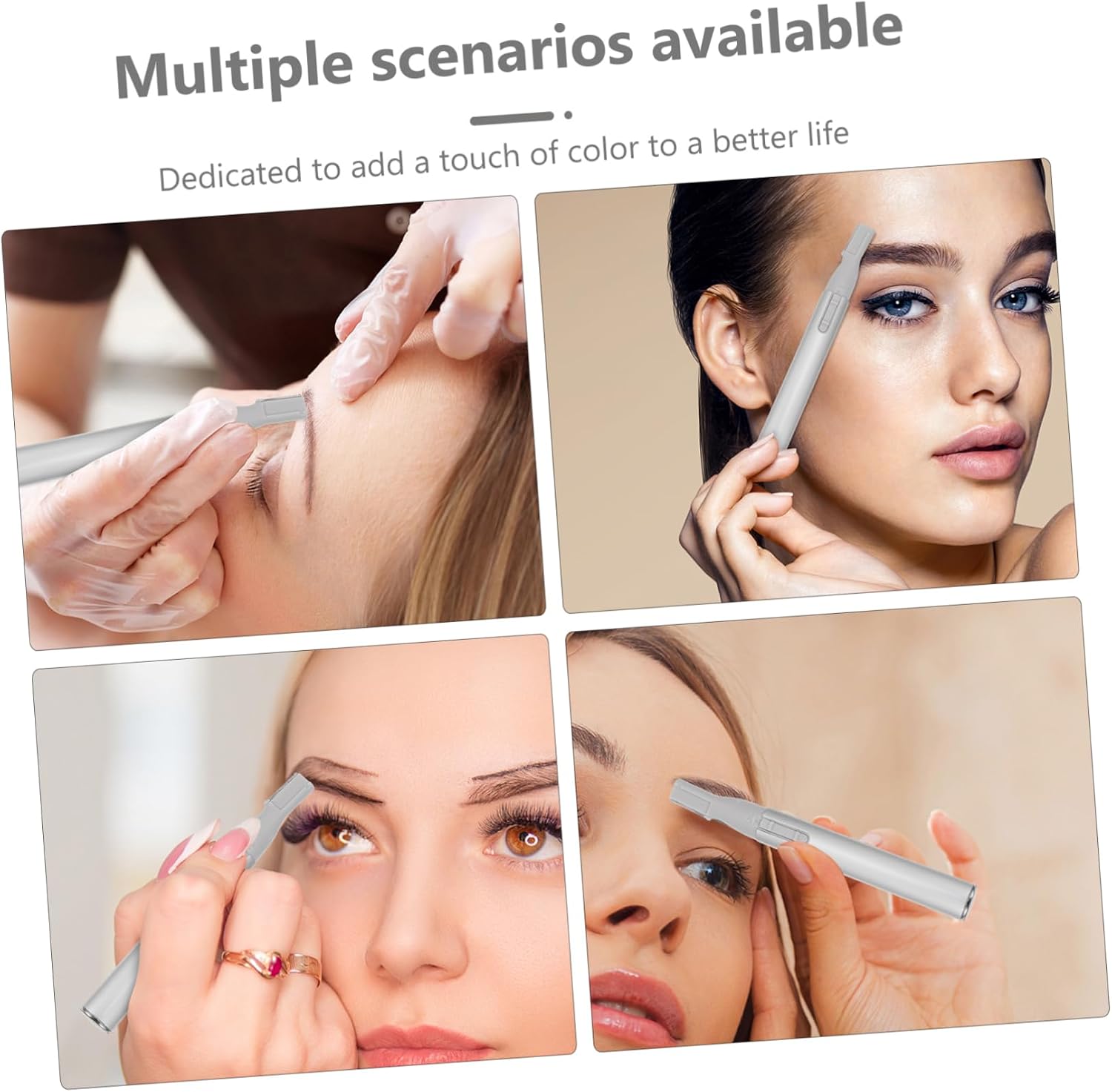 Multifunctional Portable Eyebrow Trimmer for Women Lightweight Facial Hair Remover Painless Razor Compact Travel Friendly Design Ergonomic Grip for Precise Grooming