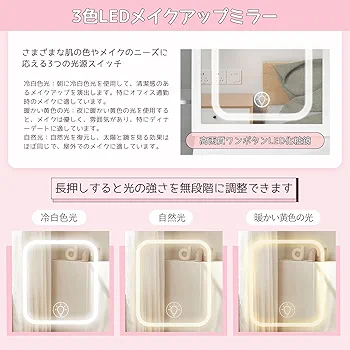 ドレッサー 3色 LED スライドミラー 収納 幅80 ホワイト スツール付き 本日限定1000円OFFクーポン】新作ドレッサー 化粧台 スライド 大