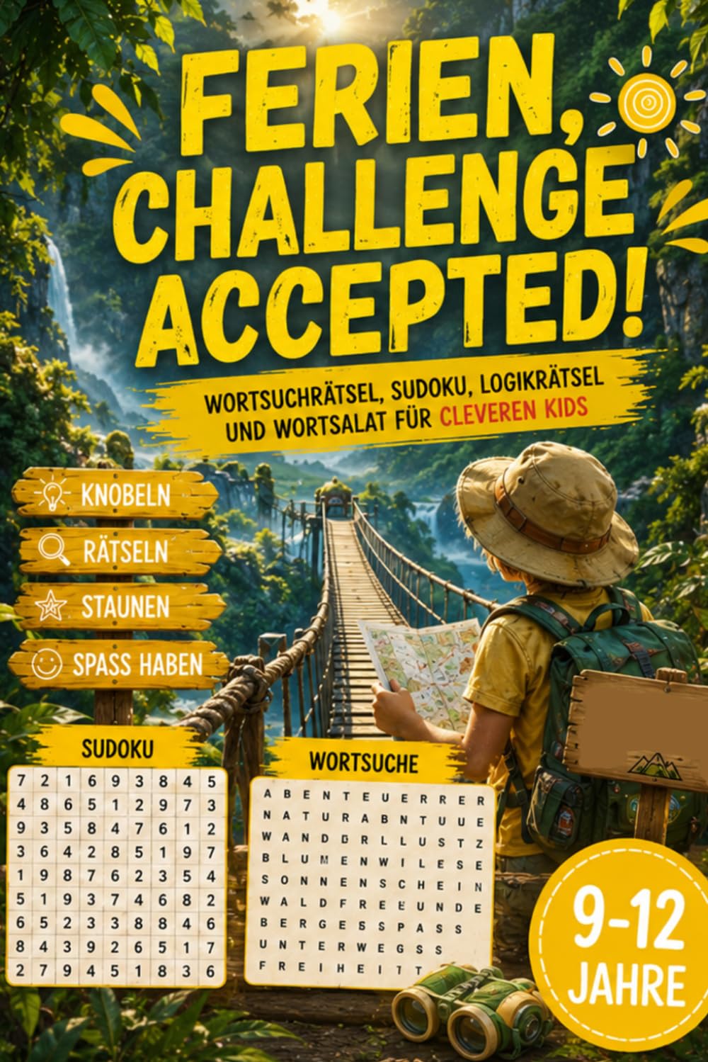 Ferien, Challenge accepted!: Rätselbuch mit spannenden Rätseln für Kinder von 9 bis 12 Jahren – ideal für Ferien und Abenteuer (Abenteuer im Kopf)