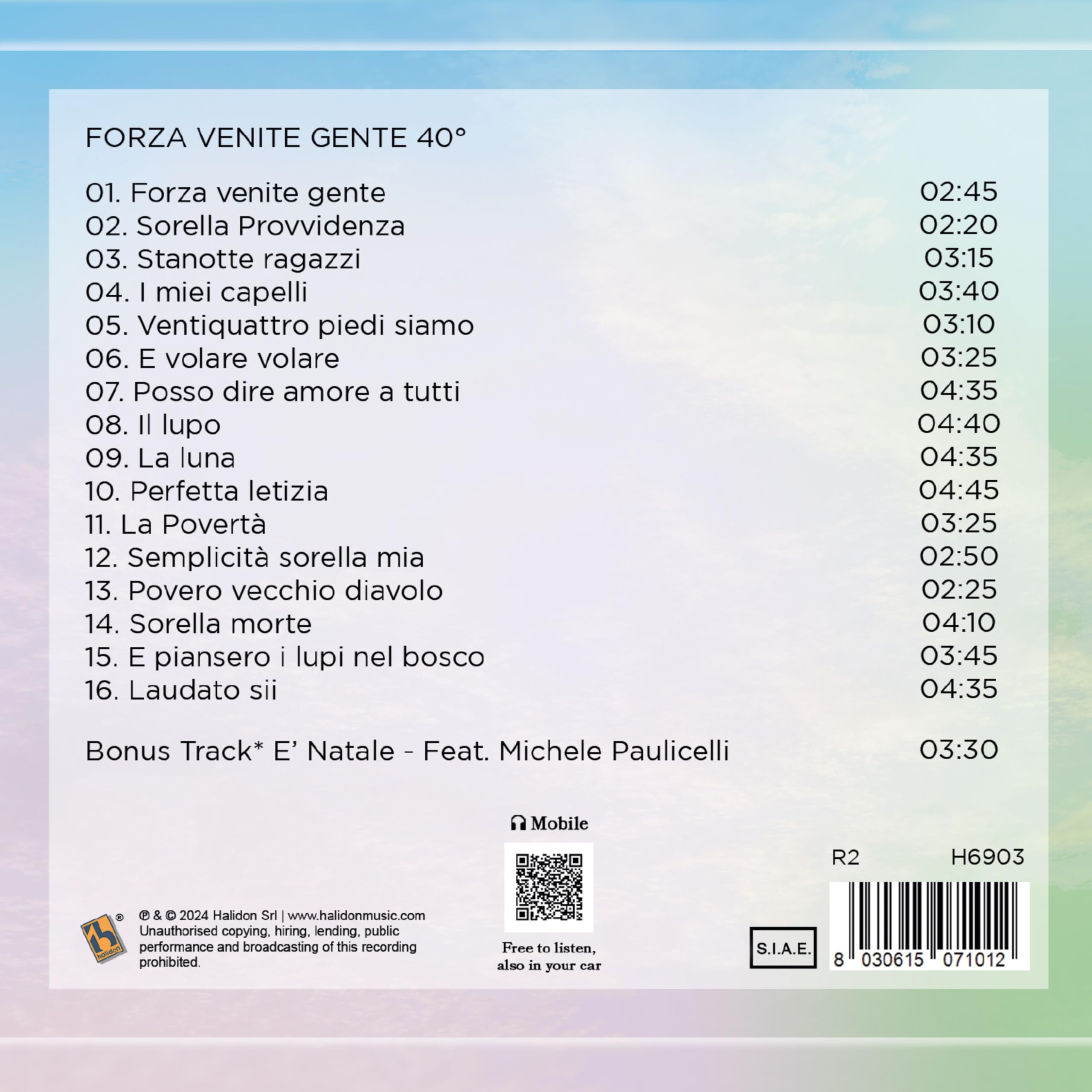 Forza Venite Gente 40° Anniversario musicale