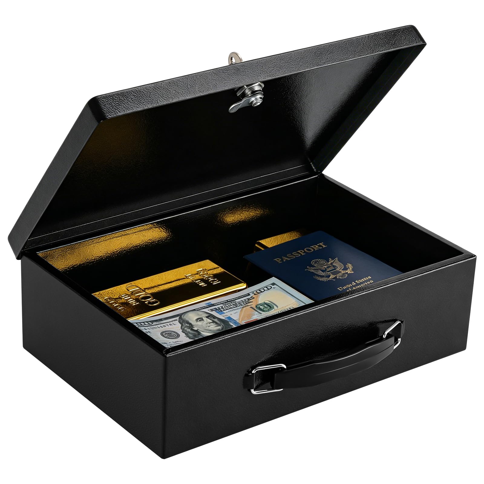 Amazon.com: KYODOLED Fireproof Document Box with Key Lock, Small