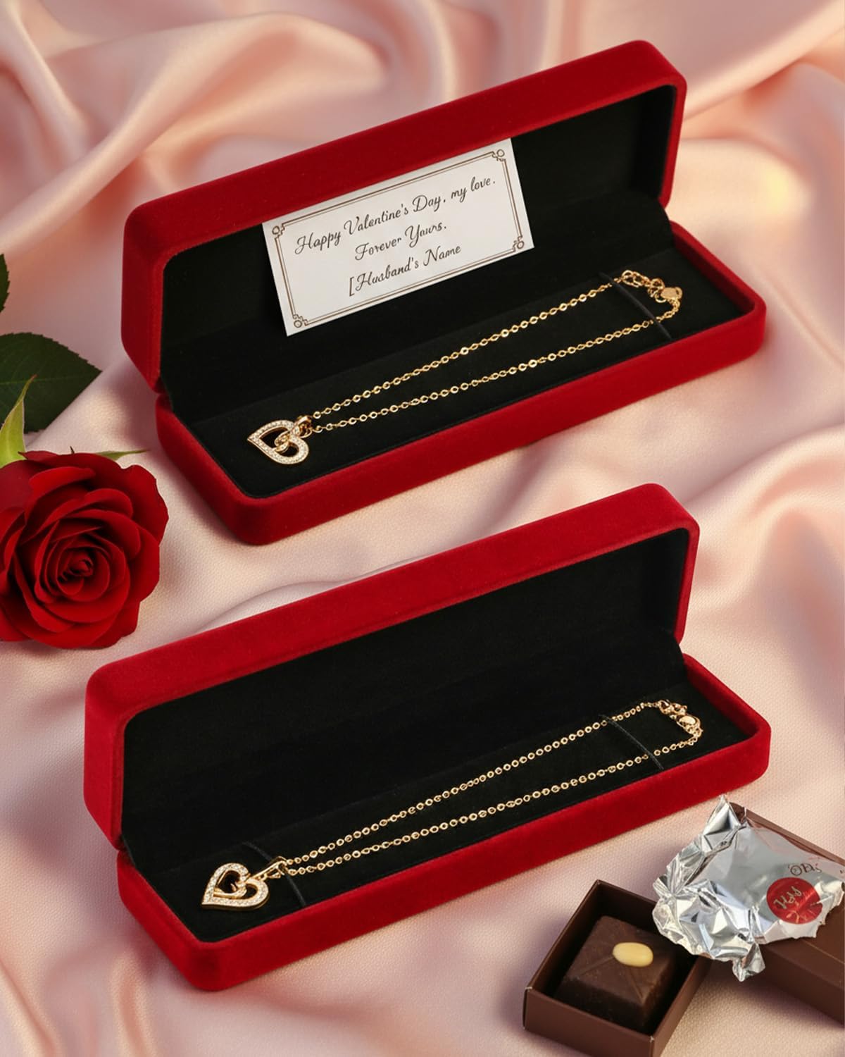 Jewelry Boxes, 12 Pack Velvet Necklace Box Long Bracelet Box Necklace Gift Boxes, Jewelry Storage Display Case For Wedding, Engagement,Proposal, Birthday And Anniversary (Red)