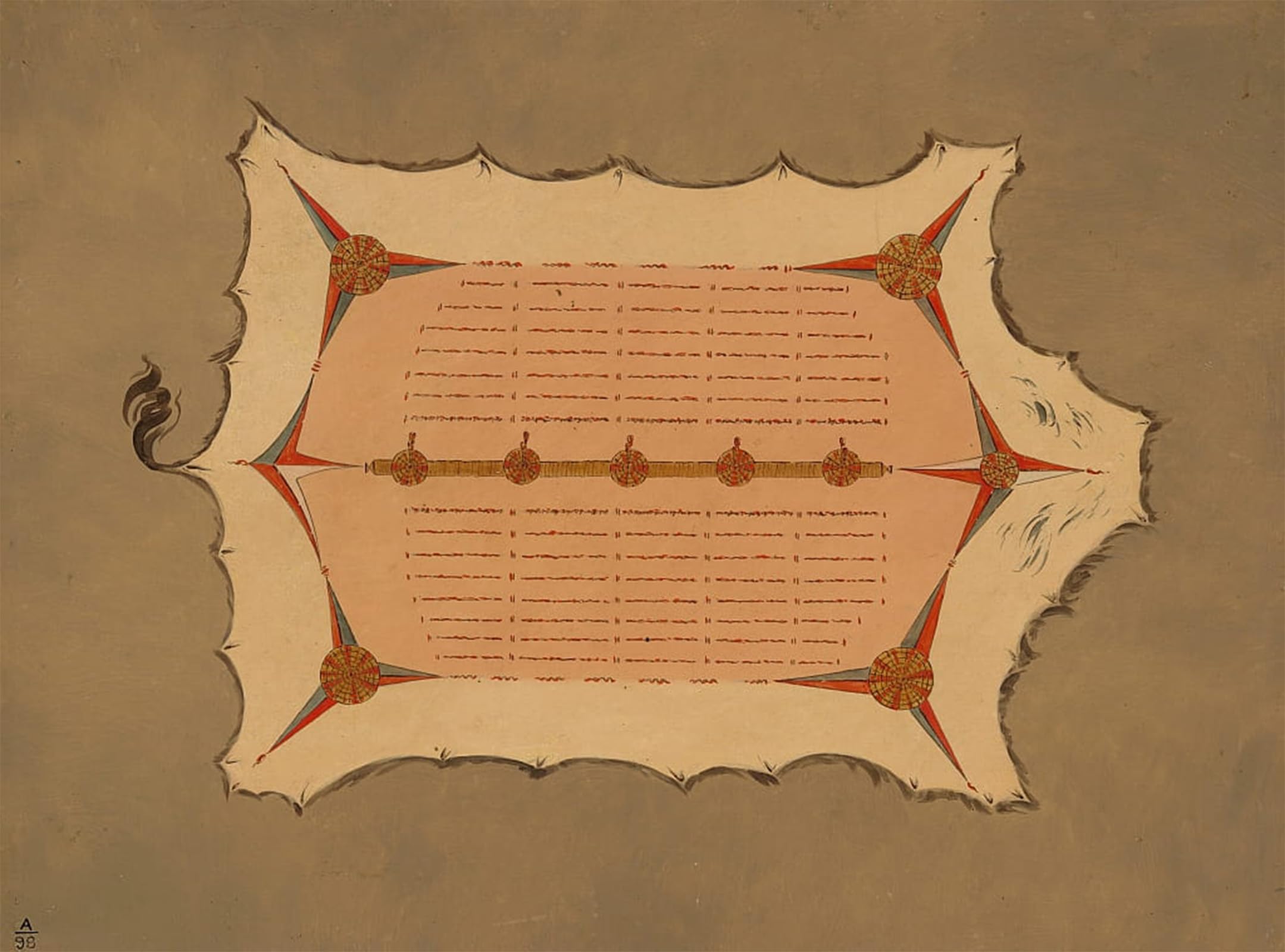 Tableau robe sioux pour valoriser une décoration murale vide - 5