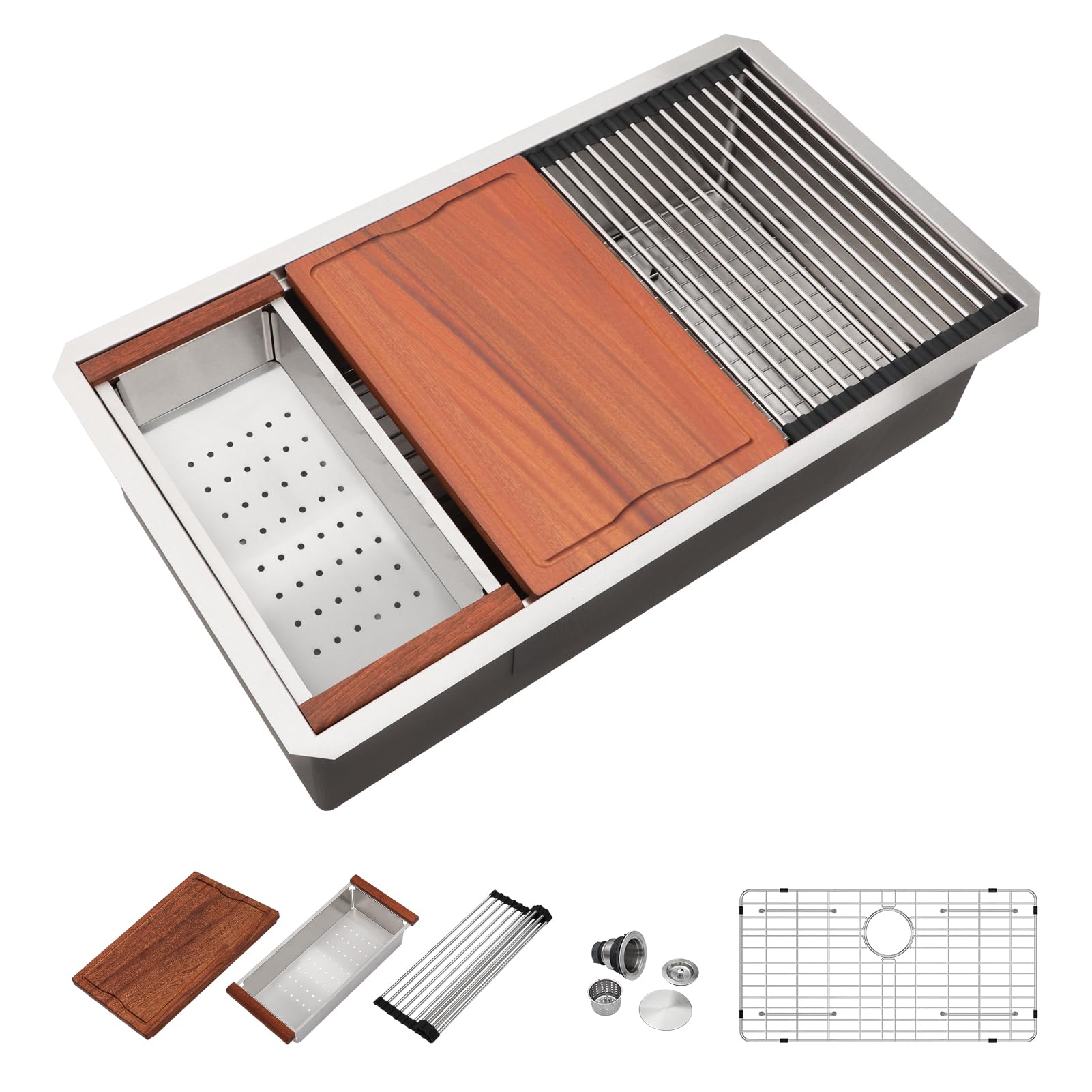 Dcolora 32 In. Undermount Kitchen Sink DC-U7744