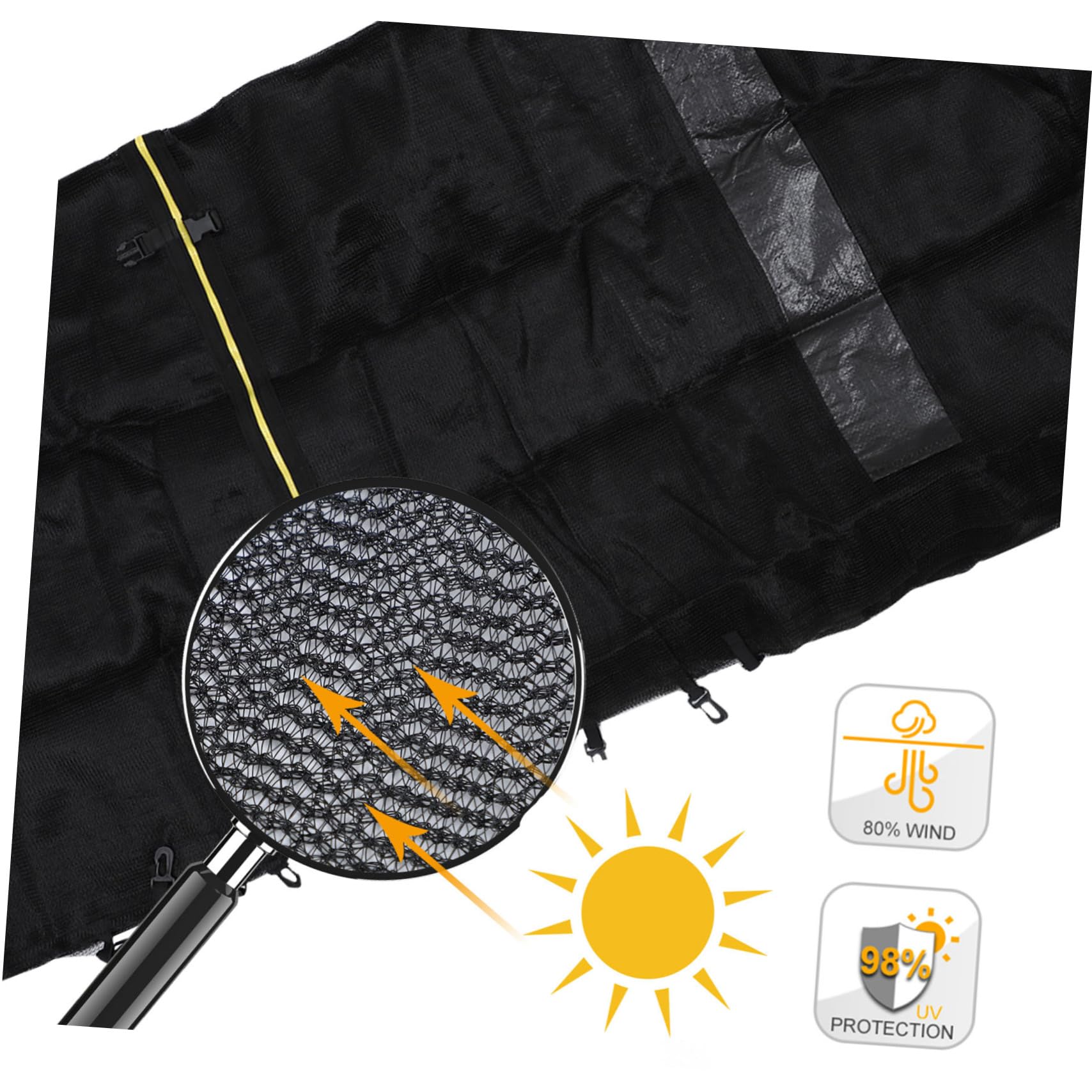 NULYLU Safety Net for Trampoline 1pc Anti-Fall Guard Garden Trampoline Fence Protection Boys and Girls Safe Jumping Bed Net