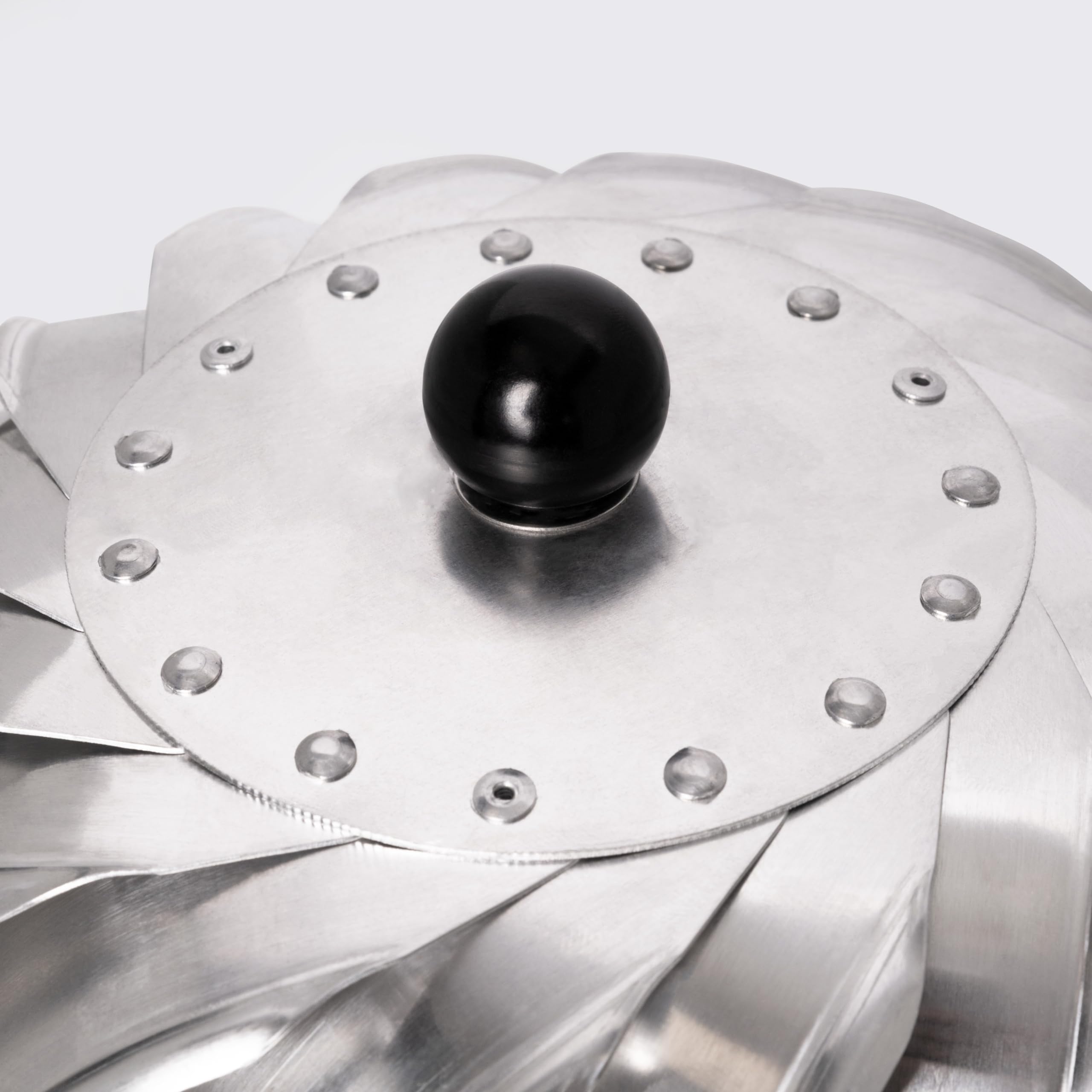 STERR SRC200AB – 200 mm Sombrero de Ventilación Esférico Giratorio con Base