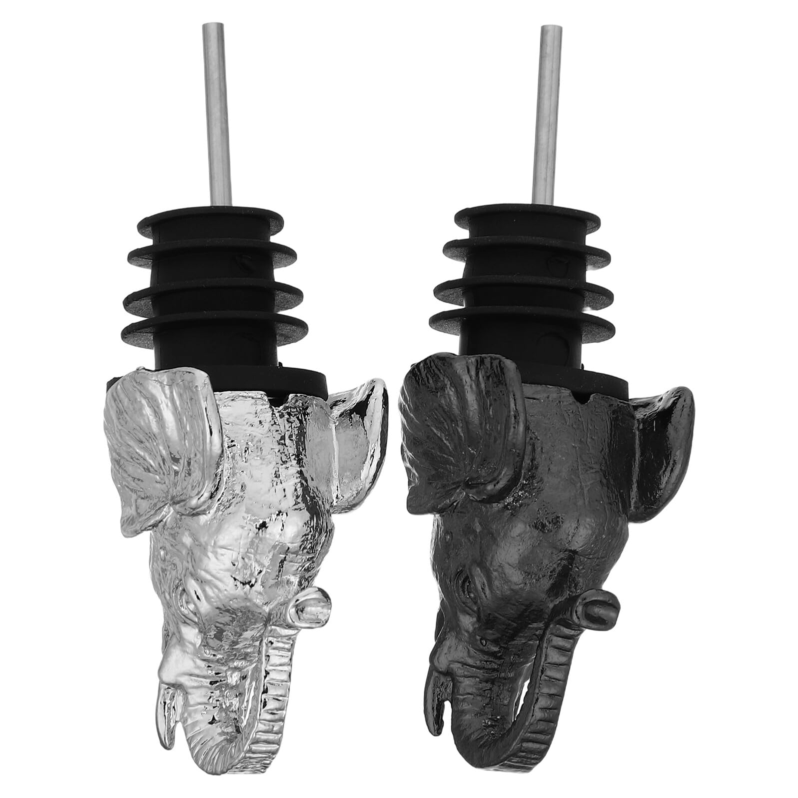 Vertedor de vino original de elefante en pack de 2, el regalo ideal de accesorios para fiestas y bar