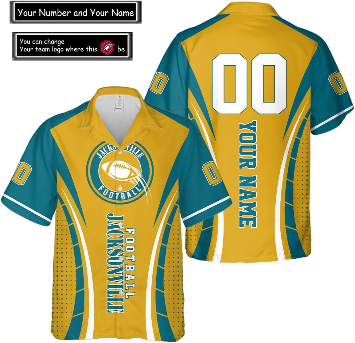 Discover Personalized Jacksonville Football Team Jaguars Hawaiian Shirts for Men, Gift for Fan