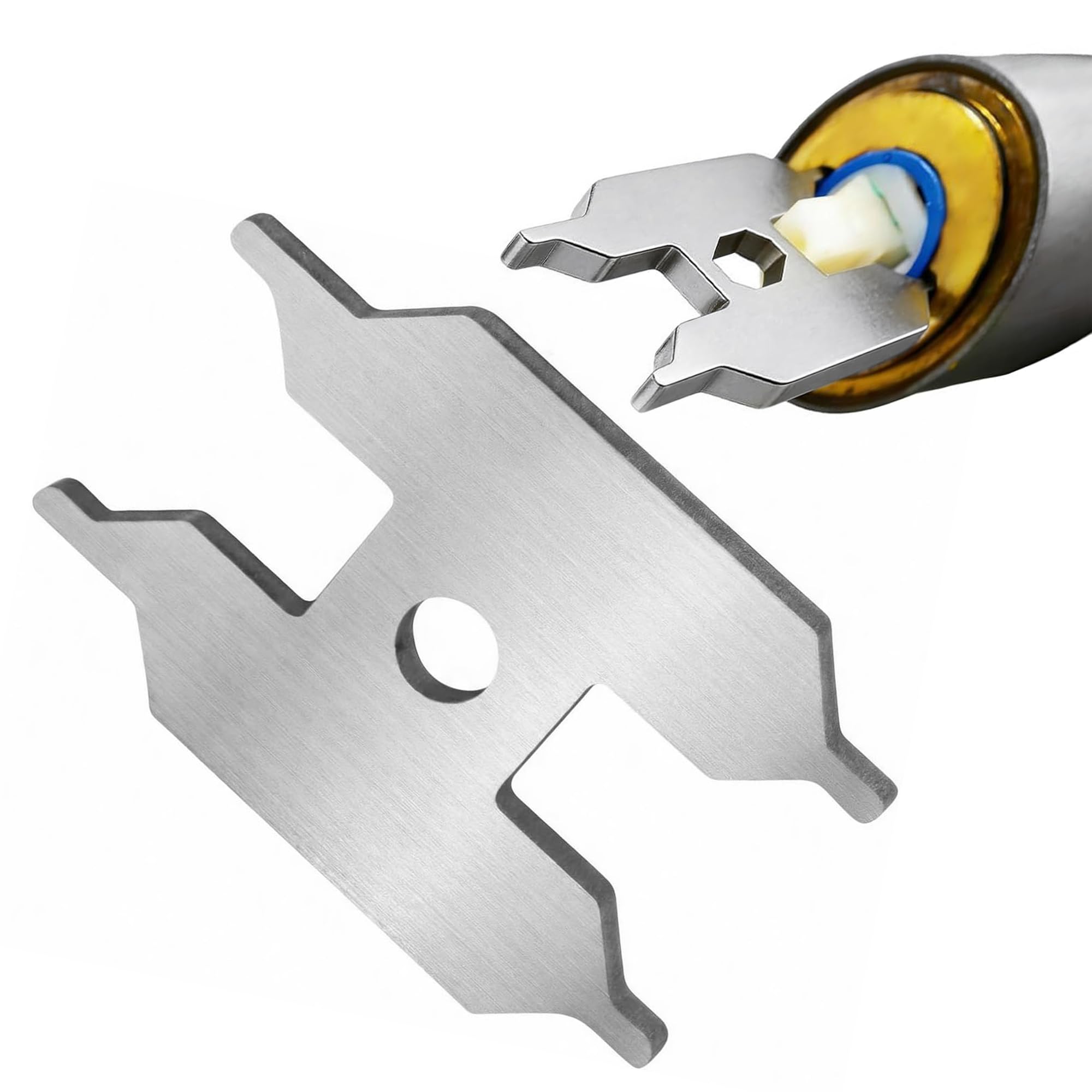 LEOUEANR Cartridge Key, Universal Key & Tap Cartridges Wrench 304 Stainless Steel Tool Fits Many Tap Models