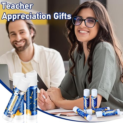 Miniatura 7 de Paquete de 50 bálsamos labiales hidratantes, ama de llaves, regalos de agradecimiento, personal voluntario, apreciación del equipo para mujeres y