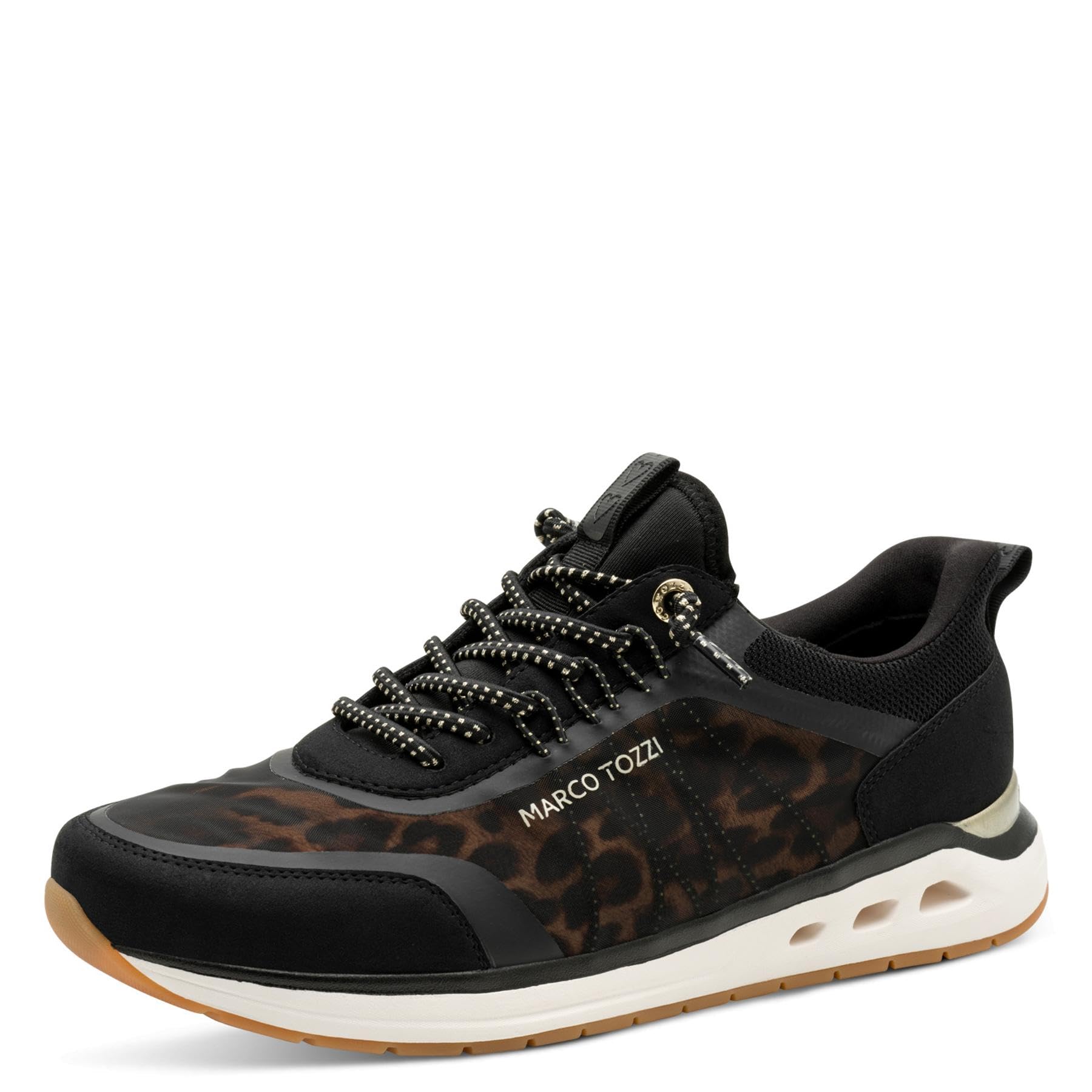 MARCO TOZZI Women's Sneaker 2-23770-45, Black (Black Comb), 3.5 UK