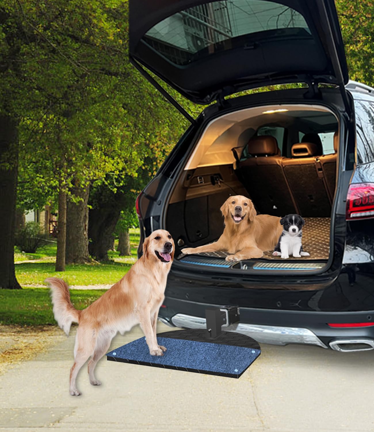 Pet Car Twistep Hitch Steps Portable Ramps with Double Nonslip Surface