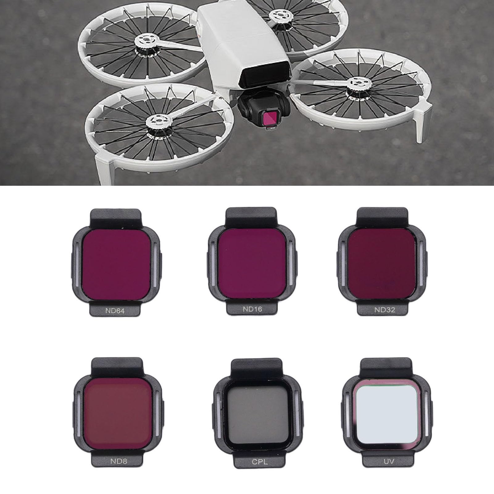 Filtri dei Droni ND Filtri Fotografici Aerei CPL ND8 ND16 ND32 ND64 Filtri delle Lenti Multi Rivestite con Progettazione di Ganci per Accessori per Droni Flip RC