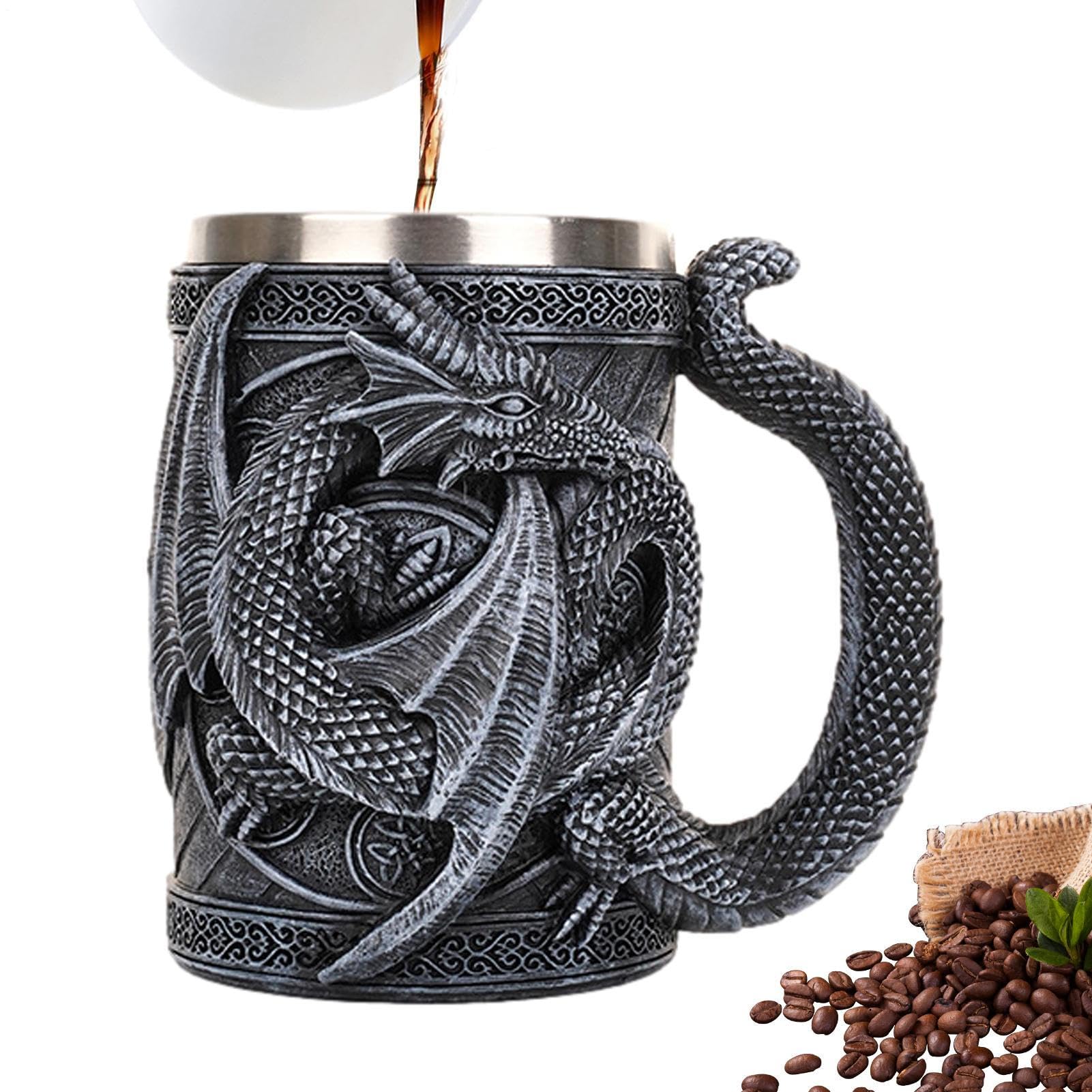 Generico Coppa Da Birra Drago - Coppe da Birra 3D Gotico - Boccale in