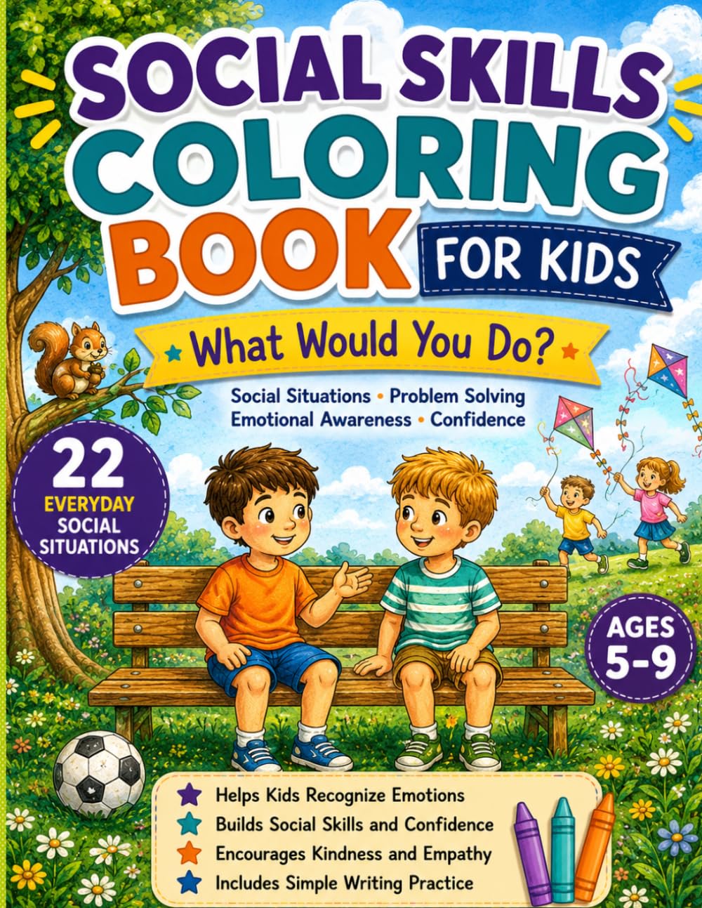 What Would You Do?: Social Situations Coloring Book