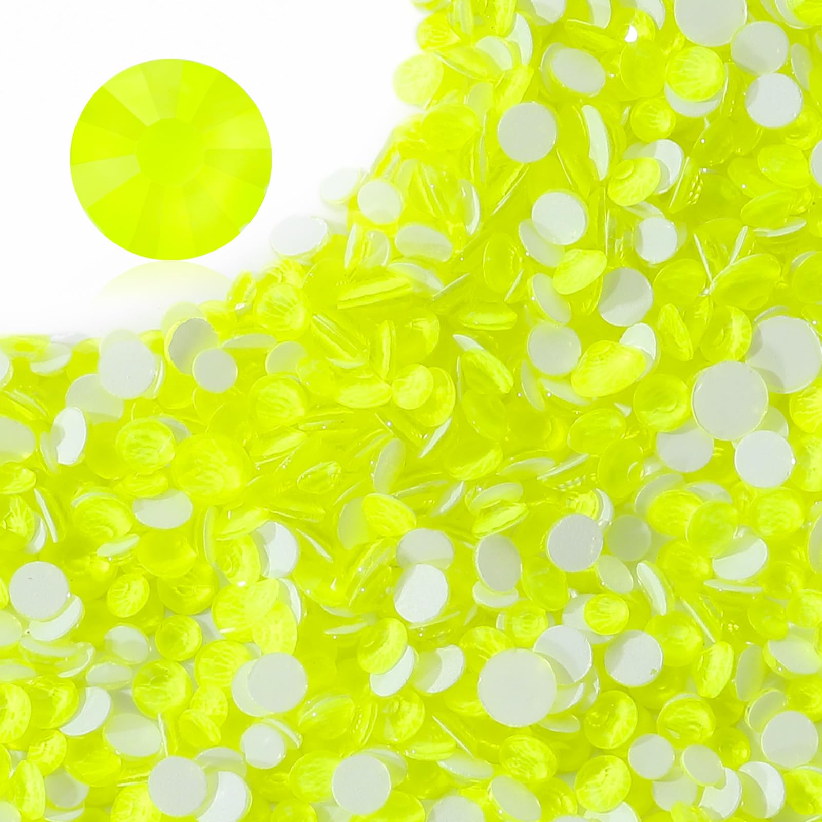 1440PCS Neon Yellow SS12 Flatback Rhinestones(2.9-3.0mm)