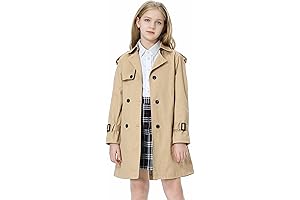 Petite Star Classic Tailored Toddler Trench Coat