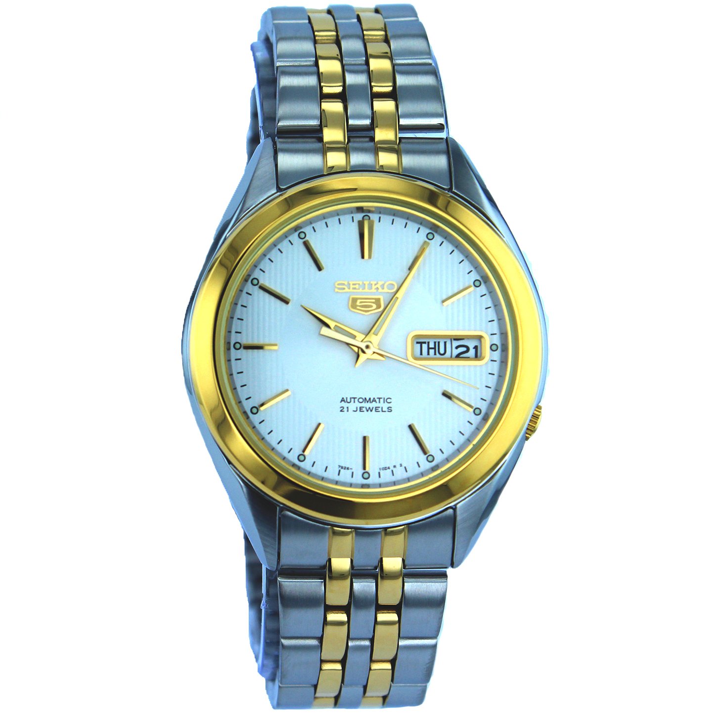 Men's SNKL24 Two Tone Stainless Steel Analog with Silver Dial Watch