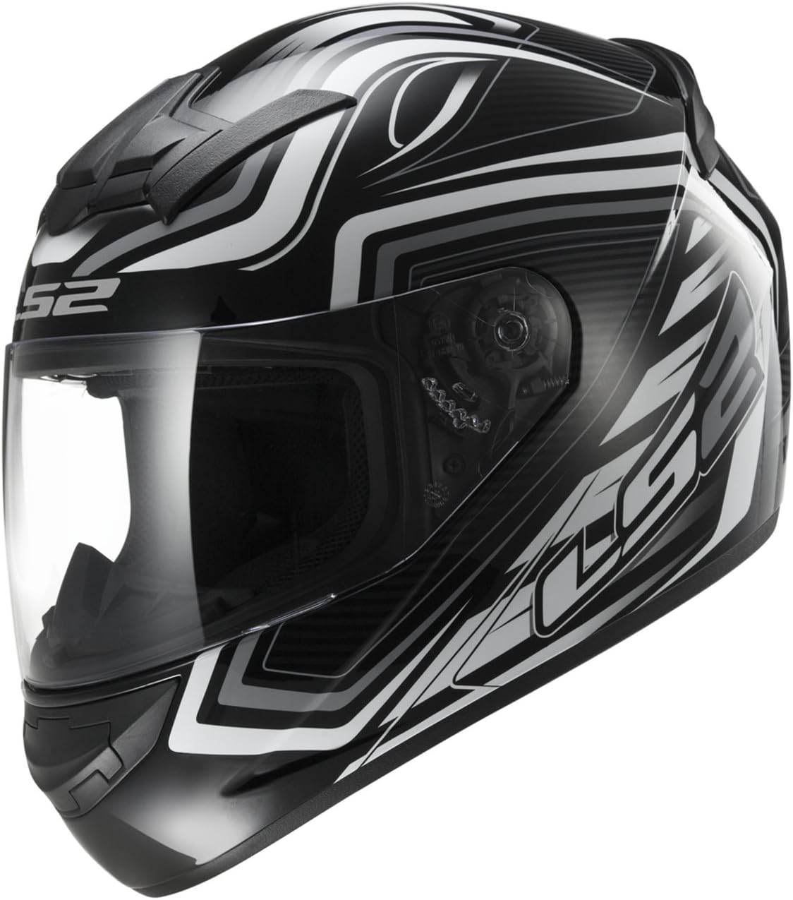 LS2 motorbike helmet FF352 Rookie Ranger, black/white, XXS