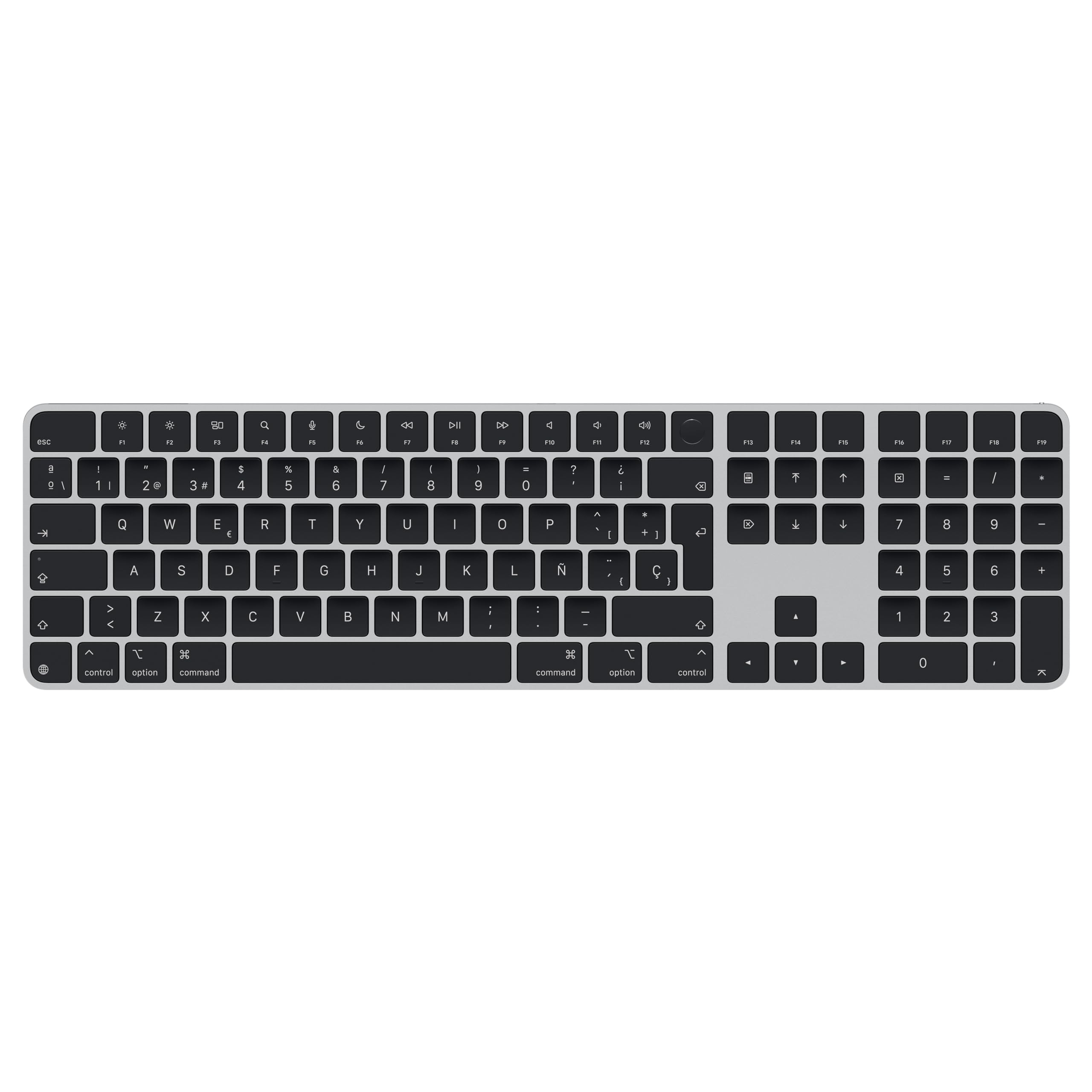 Apple Magic Keyboard con Touch ID y Teclado numérico para Modelos de Mac con Chip de Apple - Español - Teclas Negras ​​​​​​