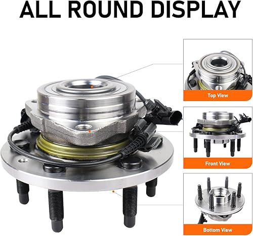 Miniatura 2 de 515096 Conjunto de rodamiento de cubo de rueda delantera compatible con Chevy Tahoe, Silverado 1500, Suburban 1500, Avalanche, Cadillac Escalade ESV