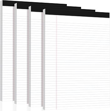 Legal Pads 8.5 x 11 Notepad, 4 Pack White Note Pads, College Ruled Notepads | Legal Pads 8.5 x 11 Lined Paper Narrow Ruled White Notepads 30 Sheets Per Writing Pad 8.5 x 11 for School, Home, Office
