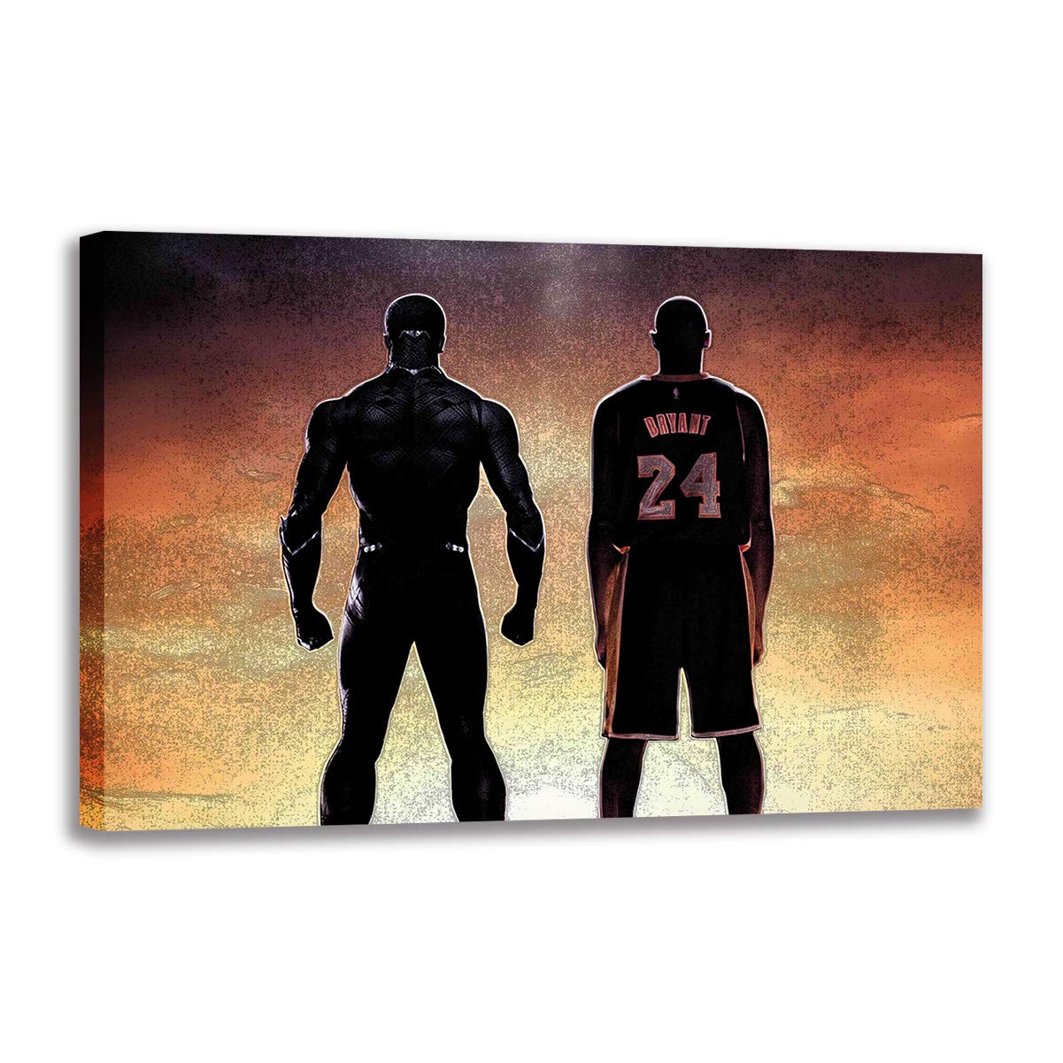 Cadeau fans Kobe Bryant affiche basket en toile 80x120 cm sans châssis