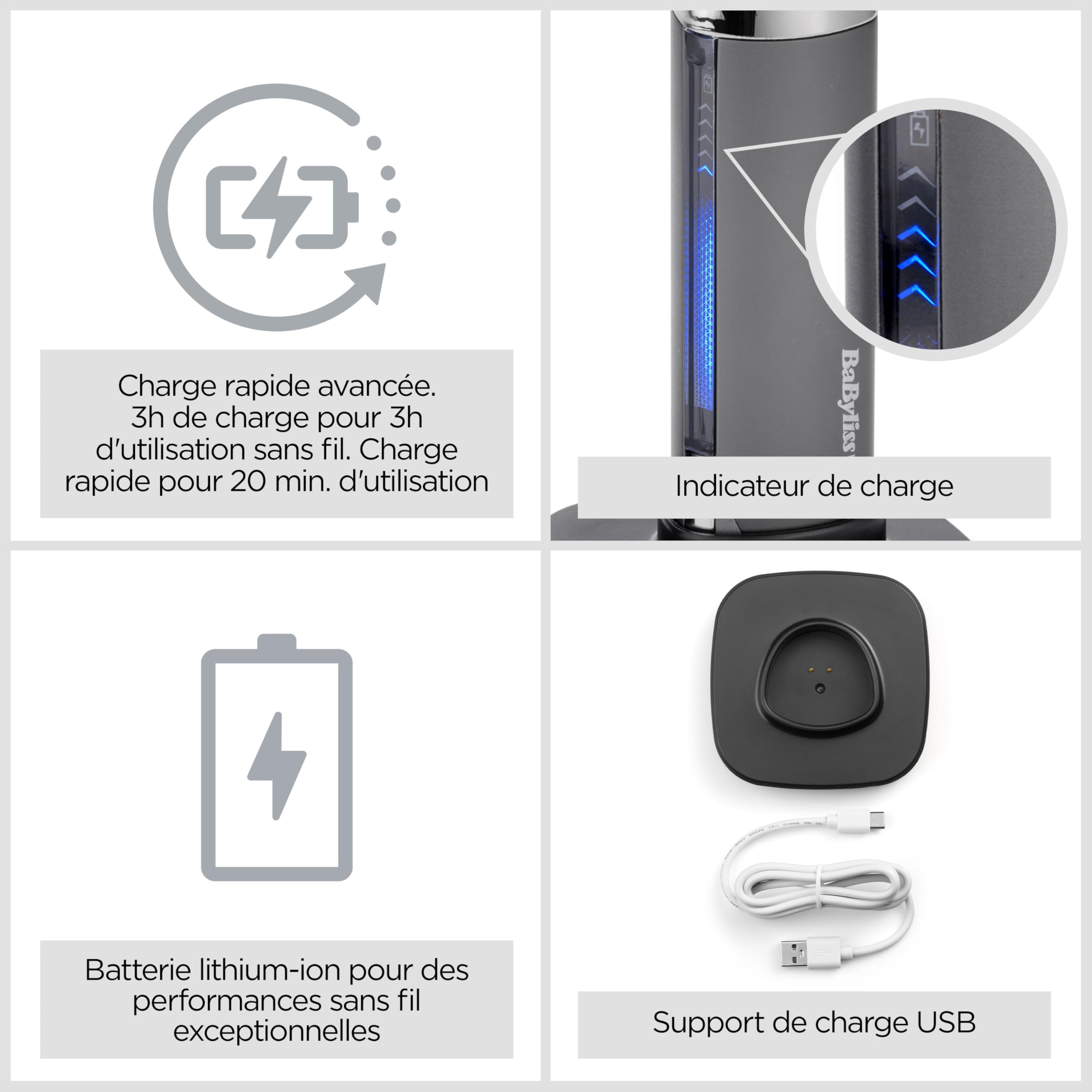 BaByliss Super‑X Tondeuse Barbe – Outil de grooming professionnel avec lame T squelette en acier japonais, écran digital, batterie lithium‑ion, 5 h d’autonomie sans fil, étanche, T996E
