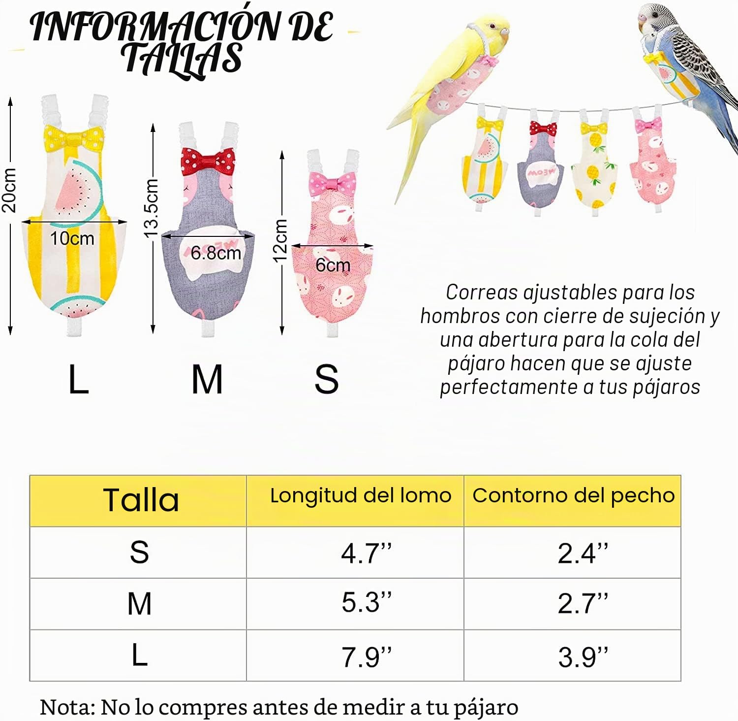 Namvo 4 pa?ales para pájaros, Forro de Vuelo, Lavable, Reutilizable, Protector para Loro, con Capa Interior Impermeable