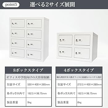 Amazon.co.jp: 貴重品ロッカー 小型 鍵付きダイヤル錠 4人用