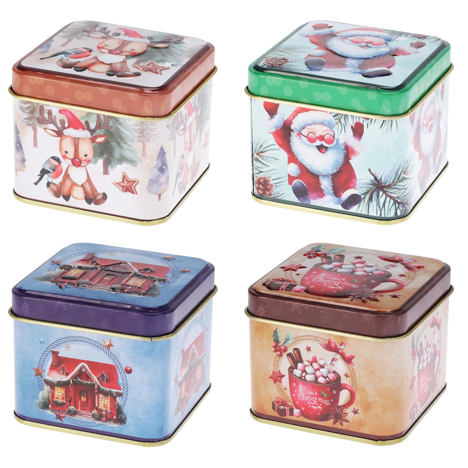 Boîte À Biscuits Pour Fenêtre - Boîte À Cupcake : 12 Pièces De Noël - Boîte À Gâteaux - Boîtes