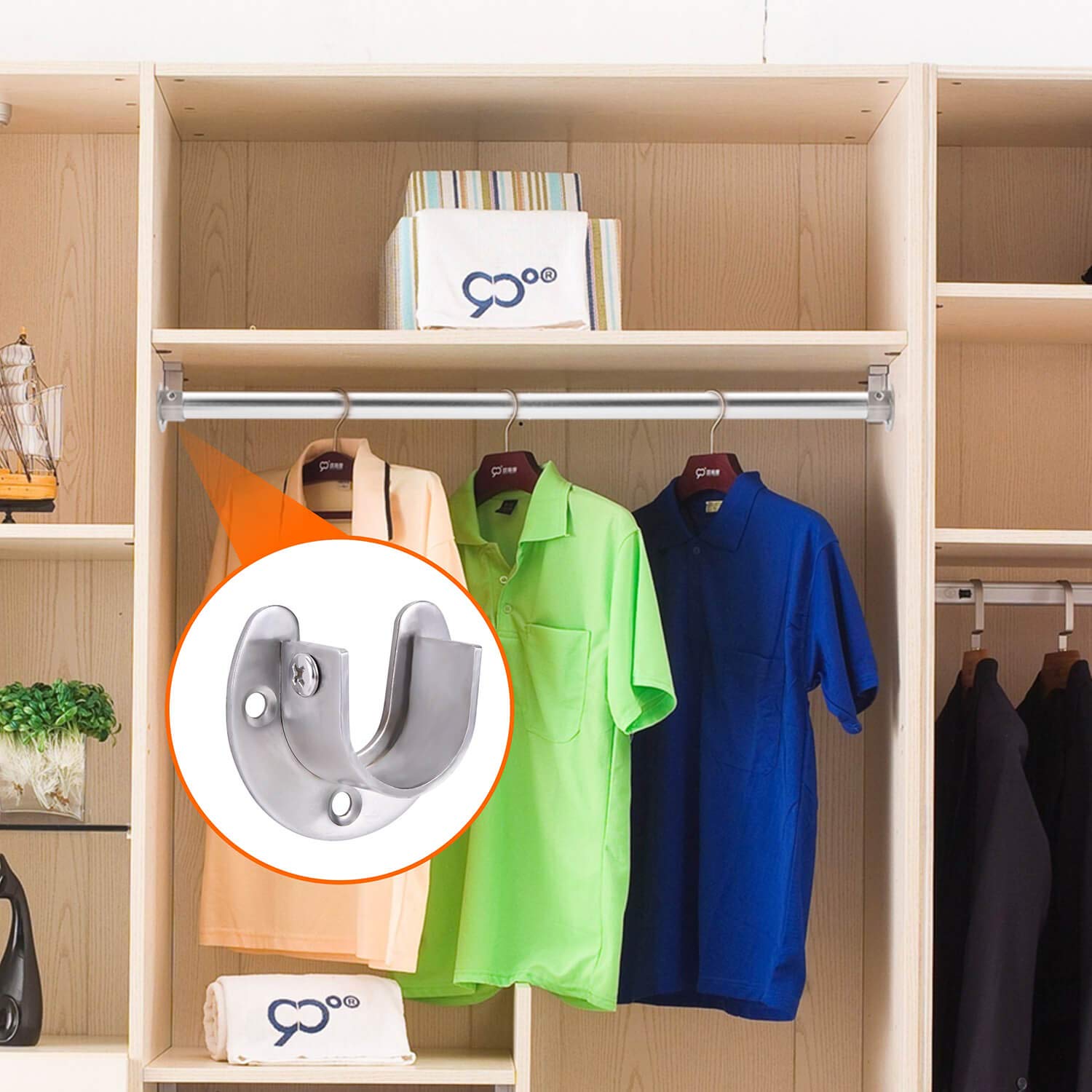 Wardrobe Fittings Wardrobe Pole Screwfix Wardrobe Rail Brackets