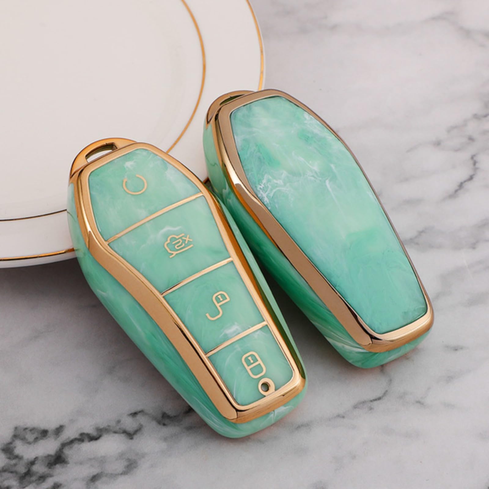 Accesorios para automóviles: funda de llaves BYD Qin Plus elegante 8