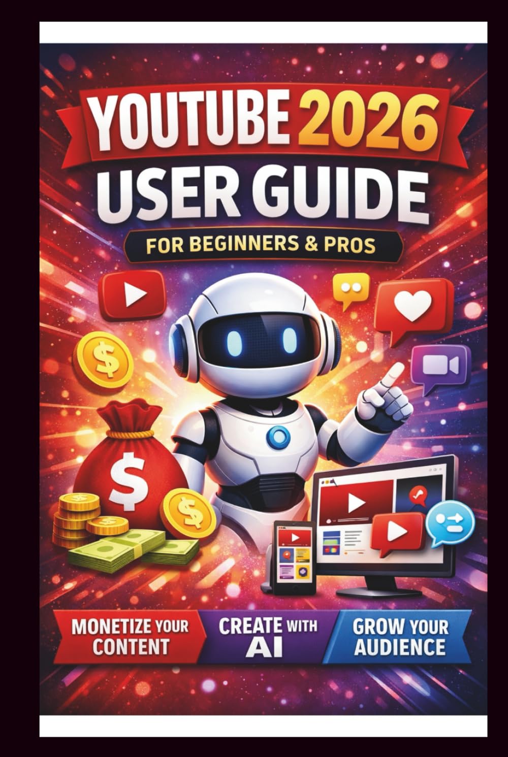 YouTube 2026 User Guide For Beginners And Pros: Step-by-step manual to mastering monetisation, leveraging AI tools and Boosting audience growth for content creators. (Tech Made Easy)
