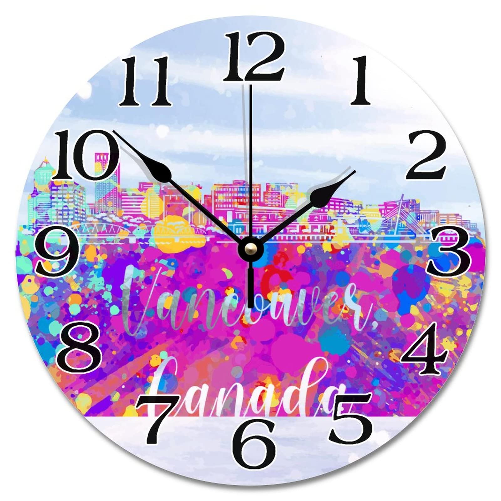 Horloge murale en bois Vancouver : une décoration murale raffinée