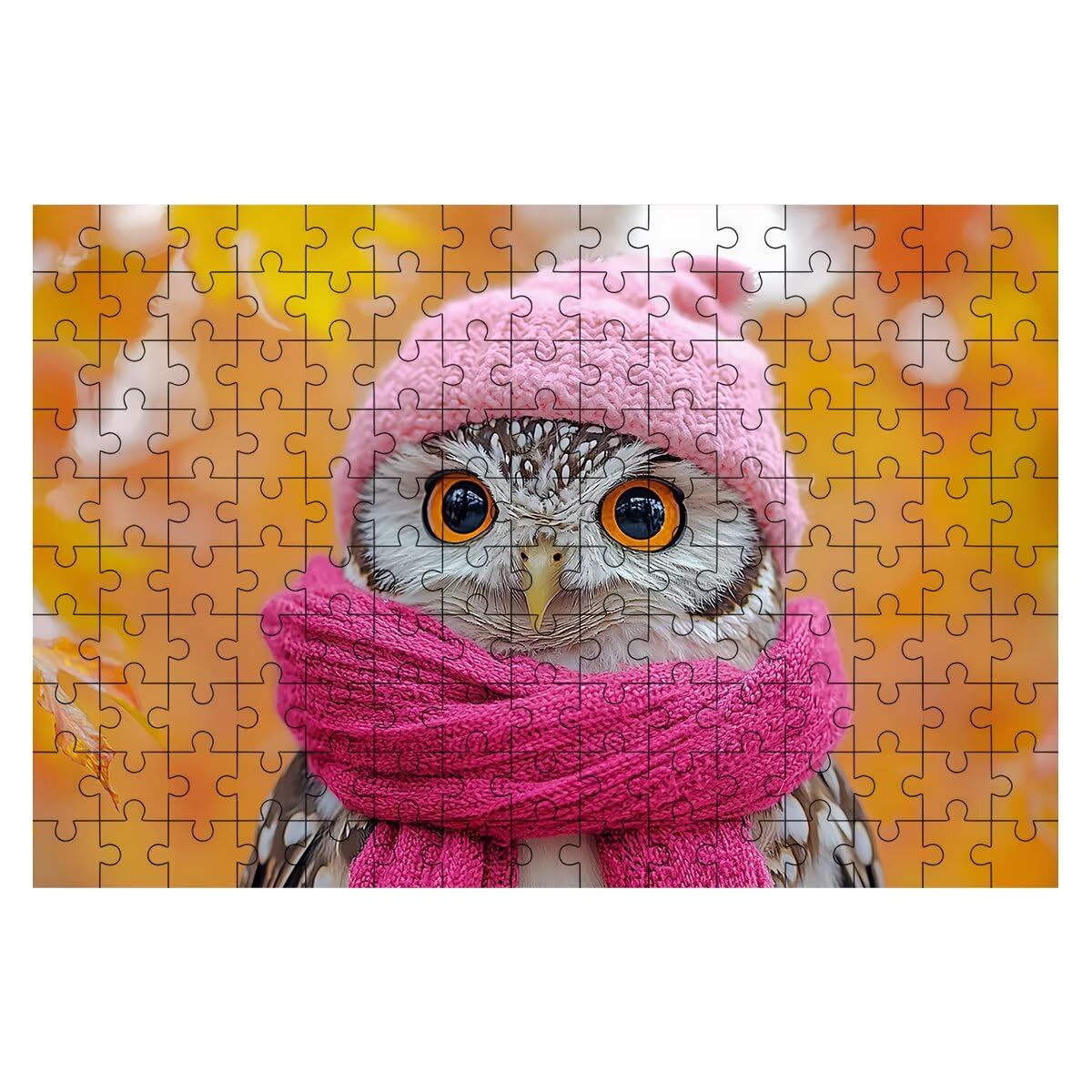 Puzzle 1500 elementów dla dorosłych, puzzle 1500 elementów sowa, urocze puzzle dla dorosłych z wykwintnym pudełkiem do pakowania, gry edukacyjne, duże drewniane puzzle na prezent dla kobiet dekoracje