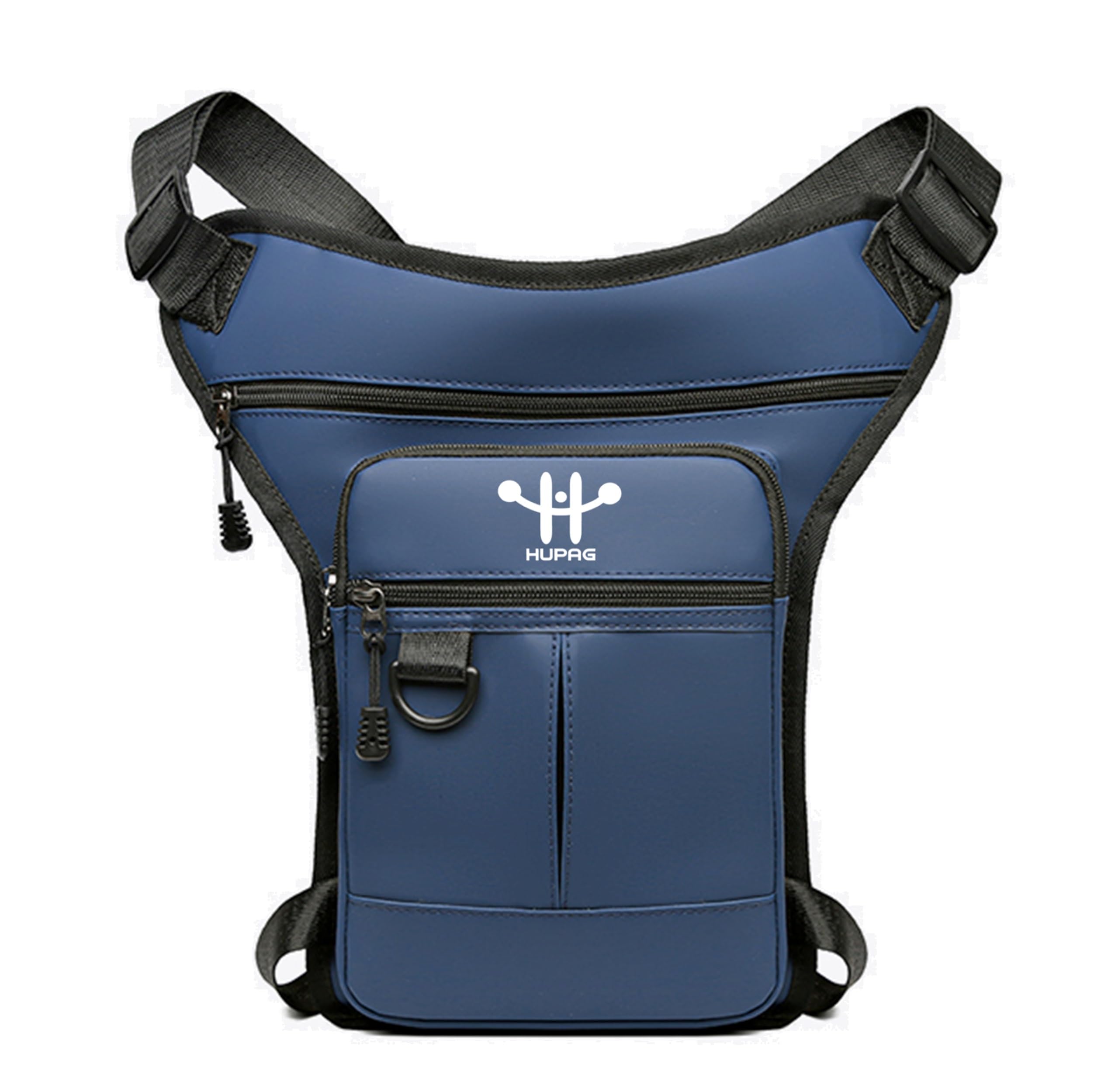 HUPAGSport Multi-Utility Bag Riding Hip Bag Waist Pack Thigh Leg Cross Over Bag Biker Bag Sling Bag Strap to Waist & Leg or Sling Across Shoulder Bag Pouch