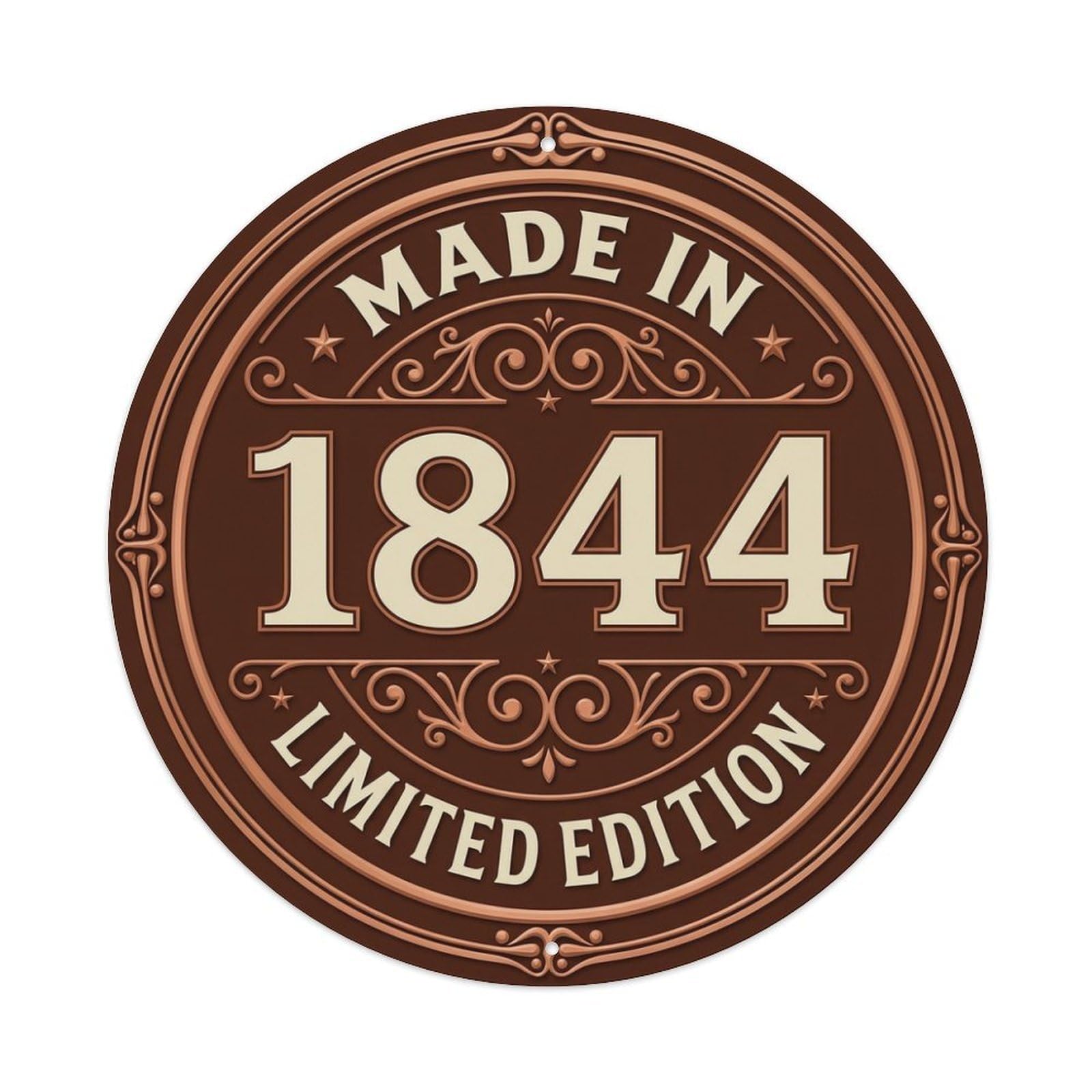 Made In 1844 Limited Edition Metal Tin Sign
