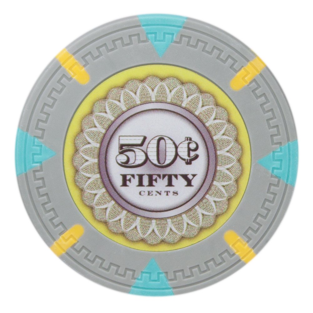 Claysmith Gaming The Mint Poker Chip Heavyweight 13.5-gram Clay Composite - Pack of 50