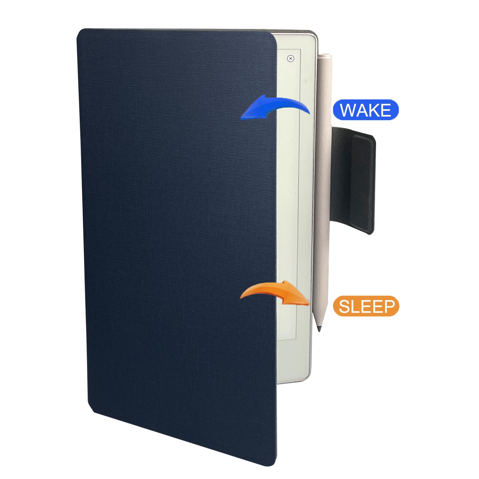 MoKo Case for Remarkable Paper Pro move 2025 7.3, Lightweight Ultra-Thin Magnetic Case with Wide Pen Protective Clasp, Hand Strap, Auto Sleep/Wake for Remarkable move, Denim Gray MoKo Case for Remarkable Paper Pro move 2025 7.3, Lightweight Ultra-Thin Magnetic Case with Wide Pen Protective Clasp, Hand Strap, Auto Sleep/Wake for Remarkable move, Denim Gray