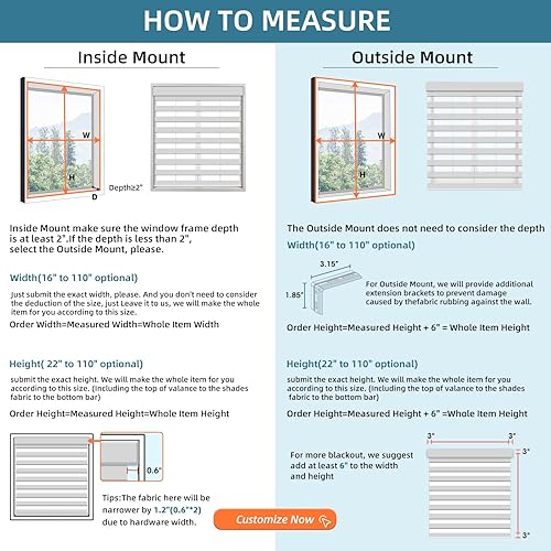 Miniatura 7 de SmartWings Persianas motorizadas de cebra, compatibles con HomeKit, Alexa, SmartThings, Google, persianas transparentes con control remoto, 50%