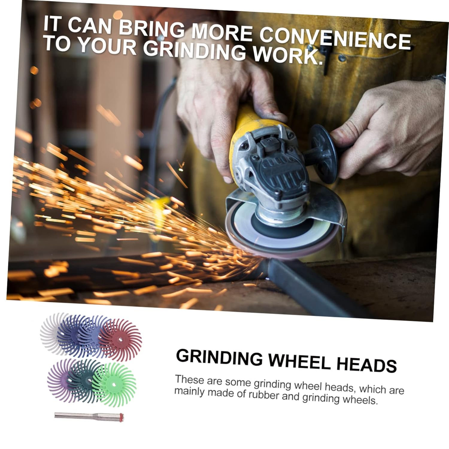 72pcs Radial Bristle Disc Polishing Wheel for Detail Work Jewelry Woodworking and Crafts to Grits for Finishing and Cleaning