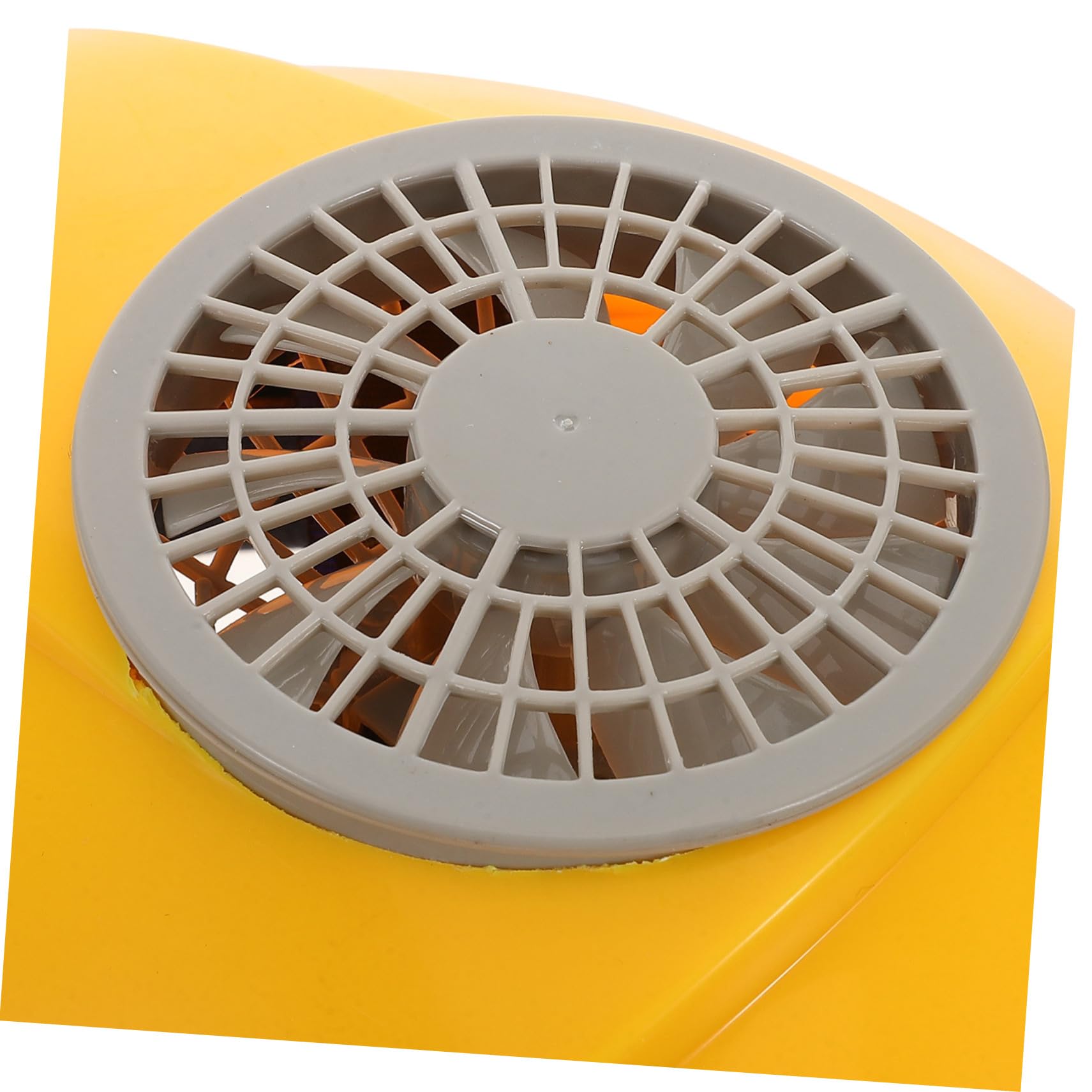 Hohopeti Casque De Sécurité USB avec Ventilateur Intégré Casque De Construction Multi-Fonctionnel pour Travail Estival Confortable Et Sécurité Jaune