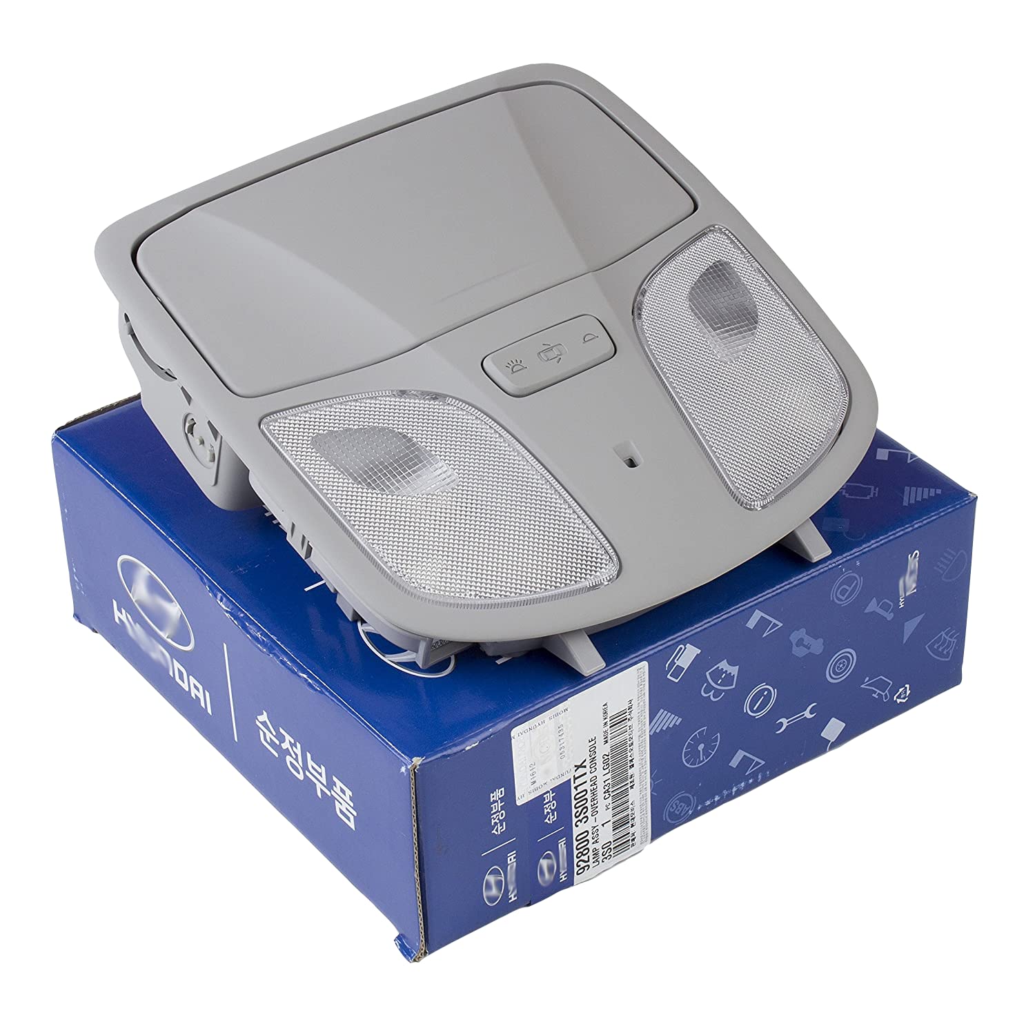 Genuine OEM 92800-3S001-TX Overhead Console Lamp, Gray / 928003S001TX for Hyundai Sonata 2011-2015