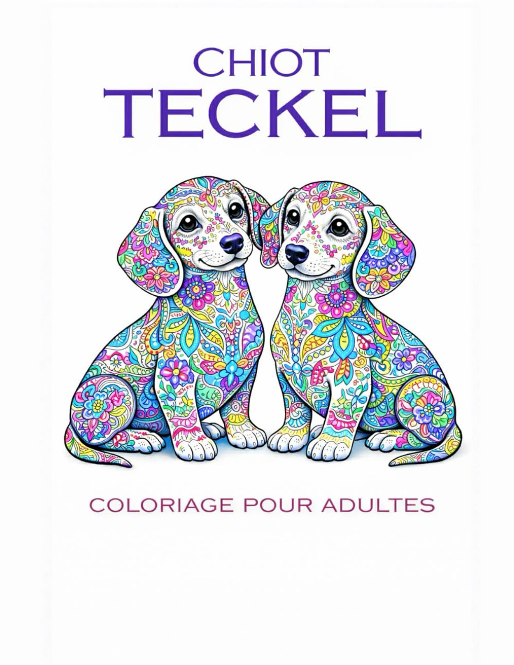 Chiot Teckel: 30 illustrations originales à colorier, Mandala