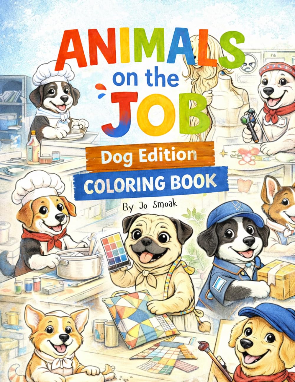 Animals on the Job: Dog Edition Coloring Book (Animals on the Job Coloring Books)