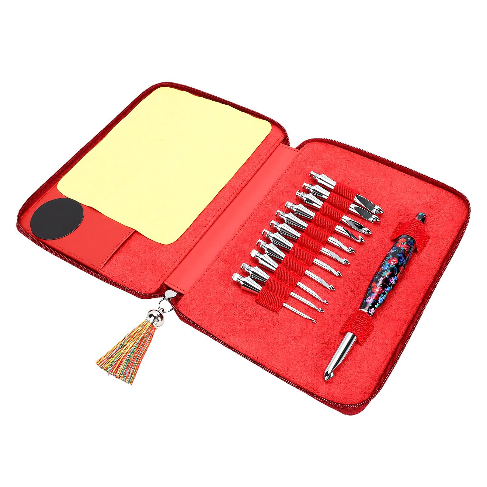 RIZGHWOY Juego de 11 Ganchos de Crochet Intercambiables 3.0-9.0mm, Ganchos
