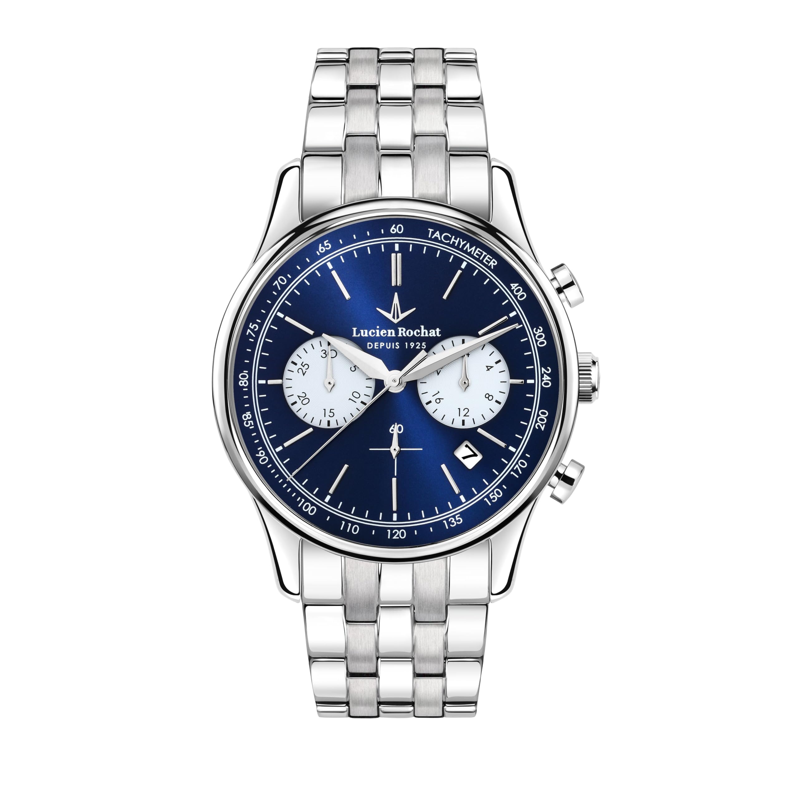 LUCIEN ROCHAT Orologio Uomo, Cronografo, Analogico, 41 mm, Collezione MONTREUX, Quadrante Blu - R0473615004