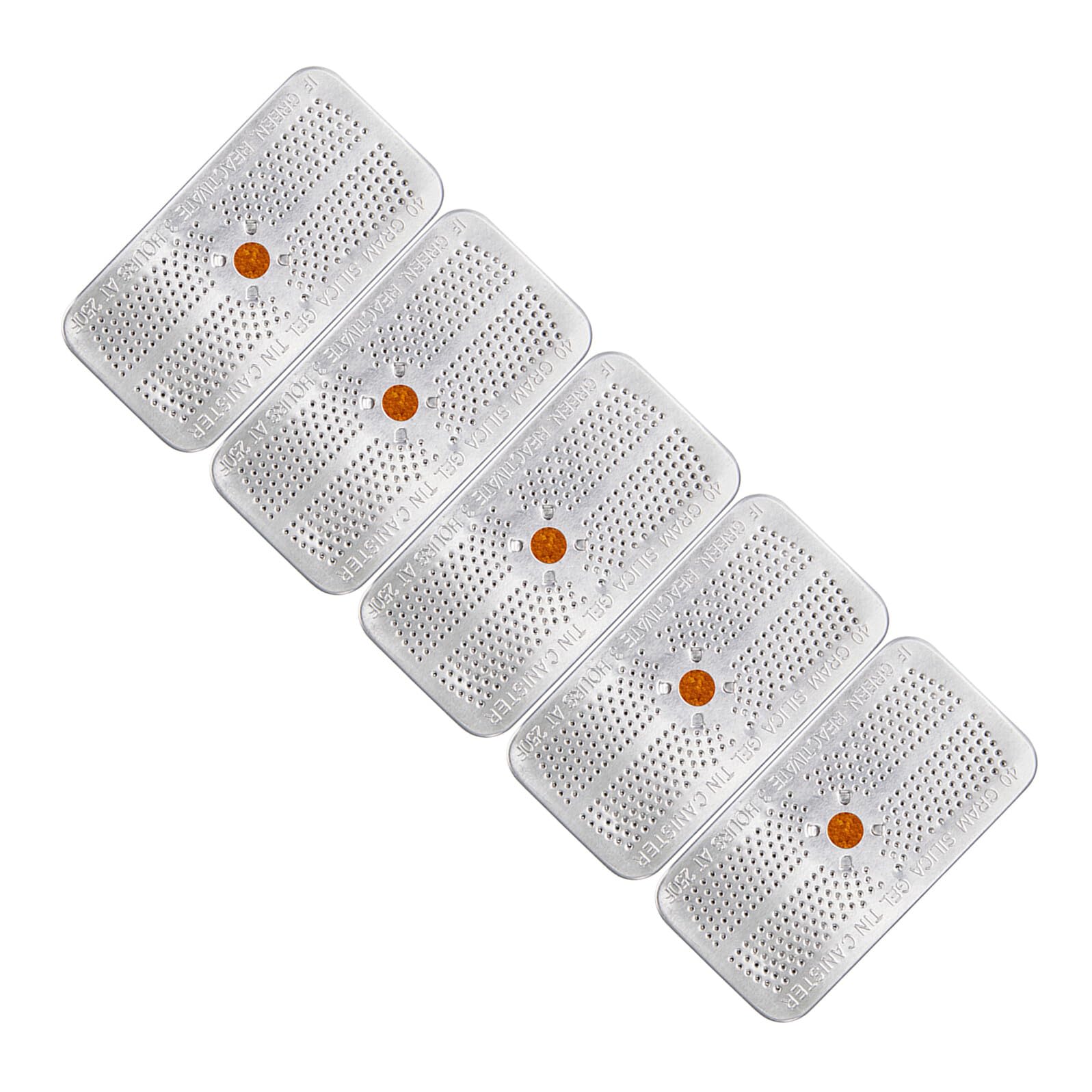 Perles indicatrices anti humidité en aluminium 40g boîte déshydratante réutilisable