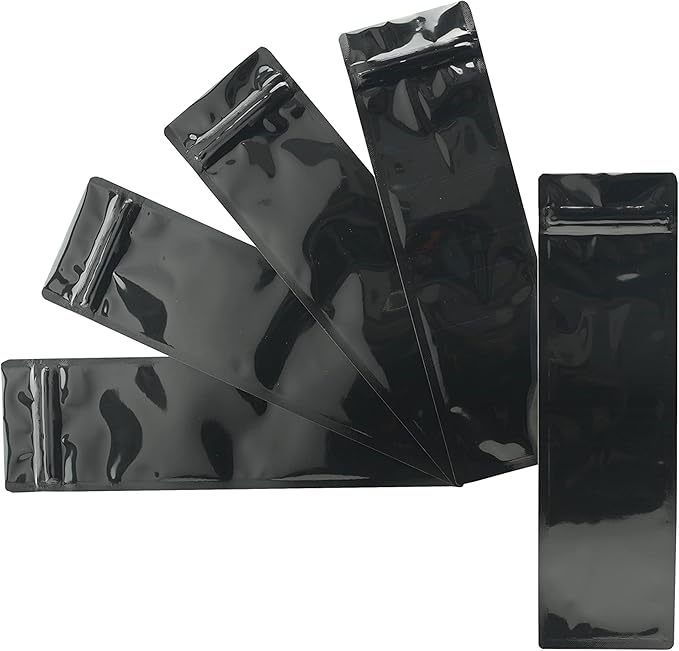 Syringe Mylar Black Bags Barrier Rx Pill Food Packaging Clear Front